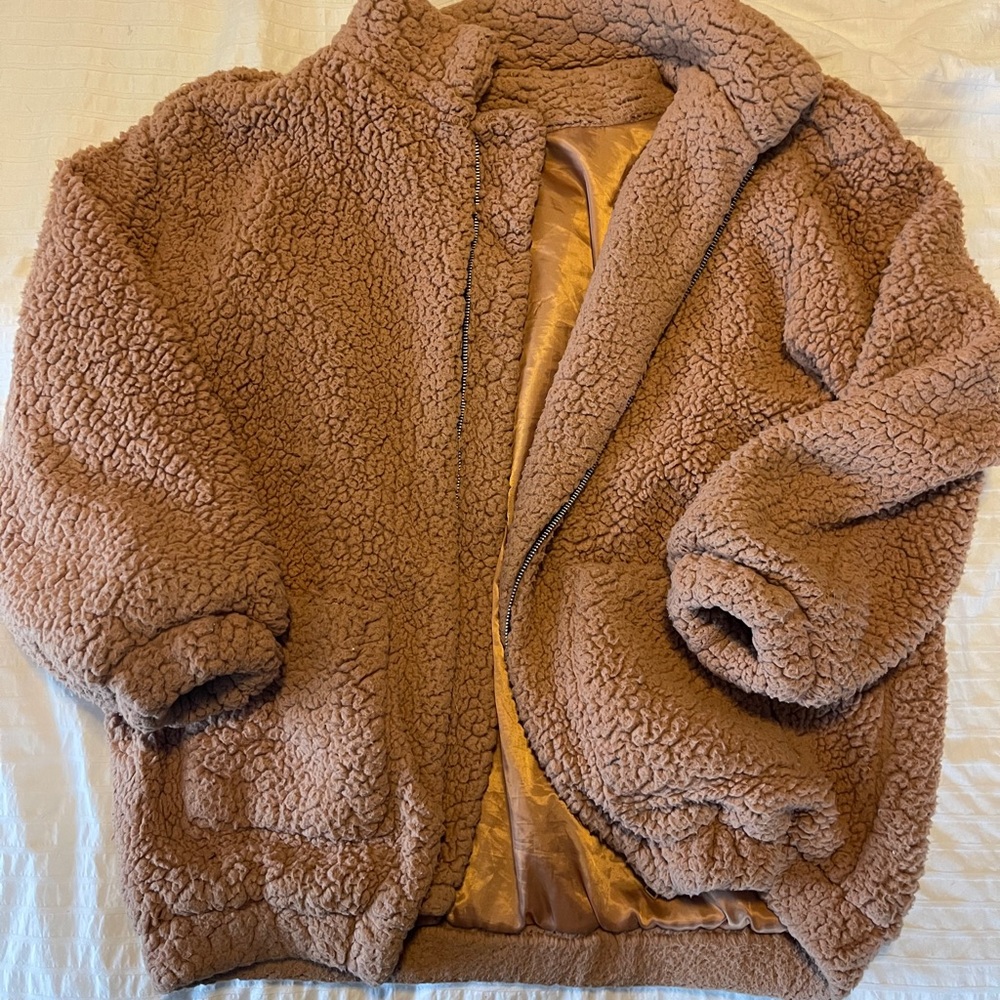 Oversized Teddy Coat